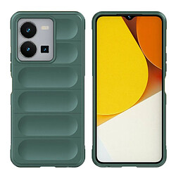 Htdmobiles Coque pour Vivo Y22 / Y22s / Y35 - housse etui silicone gel fine + film ecran - VERT