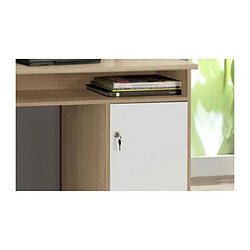 Acheter FINLANDEK Bureau TYO contemporain decor chene et blanc - L 126 cm