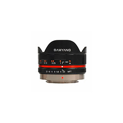 SAMYANG 7,5 mm f/3.5 UMC FishEye pour Micro 4/3 Noir GARANTI 2 ANS