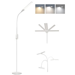 NETTLIFE Lampadaire LED Salon dimmable- 158CM Moderne réglables Lampadaire tactile 9W avec minuterie & fonction mémoire