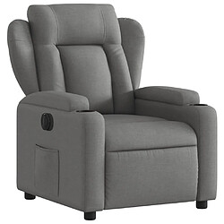 Avis Maison Chic Fauteuil Relax pour salon, Fauteuil inclinable électrique Gris foncé Tissu -GKD76131