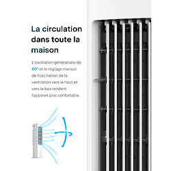 Avis PELONIS 5L Rafraichisseur d’Air à évaporation 3 en 1, Ventilateur Colonne avec Humidificateur