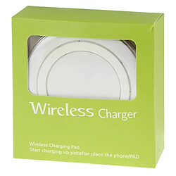 Wewoo Chargeur sans fil blanc pour iPhone 8/8 Plus / X & Samsung / Nokia / HTC et autres téléphones portables A1 Qi Standard Pad de charge sans pas cher