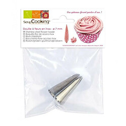 Scrapcooking Douille pâtisserie inox - Fleur