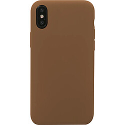 Coque Apple iPhone X/XS Silicone SoftTouch Cognac Bigben