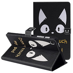 Etui en PU antichoc avec support oreilles de chat pour votre Samsung Galaxy Tab A7 Lite 8.7 pouces SM-T220 (Wi-Fi)/SM-T225