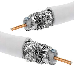 Cablematic - Câble coaxial d``antenne TV (20m)