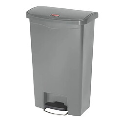 Rubbermaid Poubelle à pédale Slim Jim 50 L Gris