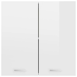 Acheter vidaXL Armoire suspendue Blanc brillant 60x31x60 cm Bois d’ingénierie