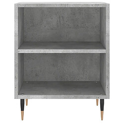 Acheter Maison Chic Table de chevet,Table de nuit,Table d'appoint pour salon gris béton 40x30x50 cm bois d'ingénierie -MN66172