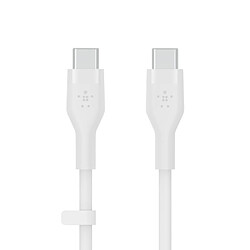 Belkin BOOST?CHARGE Flex câble USB 3 m USB 2.0 USB C Blanc