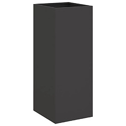 Maison Chic Jardinière,Bac à fleurs - pot de fleur noir 32x27,5x75 cm acier laminé à froid -GKD42950