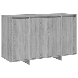 vidaXL Buffet sonoma gris 120x41x75 cm bois d'ingénierie