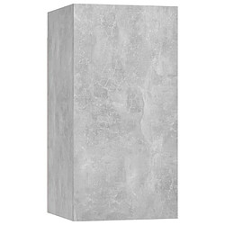 Avis vidaXL Meubles TV 4 pcs Gris béton 30,5x30x60 cm Bois d'ingénierie