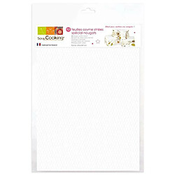 Scrapcooking 12 Feuilles azymes blanches pour Nougat