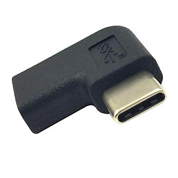 Adaptateur D'extension de Synchronisation de Données de Charge USB3.1 Type-C Femelle à Mâle à 90 Angles