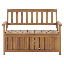 Beliani Banc de jardin SOVANA Acacia Bois clair