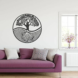 Avis DEKORY Décoration Murale Arbre de vie en Métal 69 x 74 cm