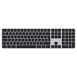 Apple Magic Keyboard clavier USB + Bluetooth QWERTY Russe Argent, Noir