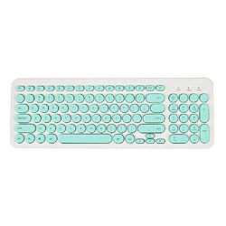 Clavier ultra mince multimédia filaire USB 96 touches clavier vert clair