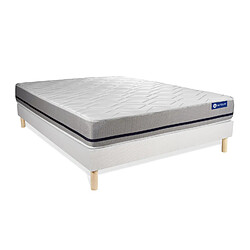 Avis ACTISOM Ensemble matelas 140x190 ACTILATEX SOFT 3zones de confort + sommier KIT blanc