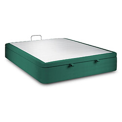 Sommeil de plomb Sommier Coffre Velours Vert 180x200 H39cm