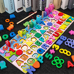 Universal Puzzles en bois pour enfants Alphabet Catégories Jeux de pêche Jouets Éducation Mathématiques Stack Block Apprentissage Puzzle Board Cadeaux Jouets Montessori |