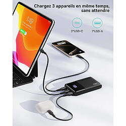 SANAG Batterie Externe, Ultra Petit 22.5W 10000Mah Power Bank, Batterie Portable Usb C Input & Output Pd3.0 Qc4.0 Charge Rapide Powerbank Compatible Avec Iphone 16 15 14 13 Pro Mini Samsung Ipad pas cher