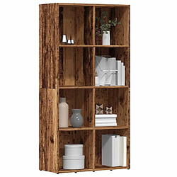 vidaXL Bibliothèque vieux bois 66x30x130 cm bois d'ingénierie