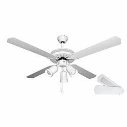 Ventilateur de Plafond avec Lumière Orbegozo CT35132B Blanc 70 W Ø 132 cm