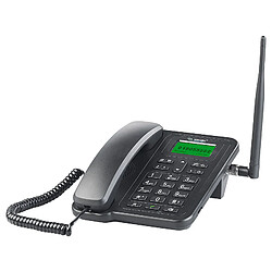 Simvalley Téléphone de bureau GSM débloqué ""TTF-401"", avec batterie et fonction SMS