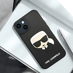 Acheter Karl Lagerfeld Coque pour iPhone 14 Bi-matière Bords Rehaussés Noir