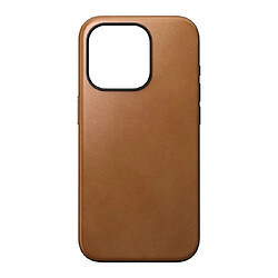 Nomad Coque Modern en Cuir pour iPhone 15 Pro Marron clair