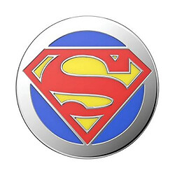 PopSockets Pop Grip pour Smartphones Enamel Superman Fonction Stand Rouge