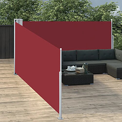 Avis Maison Chic Auvent latéral rétractable de balcon | Store extérieur | Auvent solaire Rouge 120 x 1000 cm -GKD63481