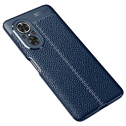 Coque en TPU anti-rayures, texture litchi bleu pour votre Huawei nova 9 SE