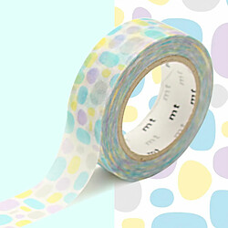 Masking tape pavés rond bleu - 1,5 cm x 7 m