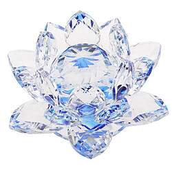 Acheter cristal lotus fleur artisanat presse-papiers verre lotus modèle bleu