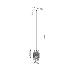 Luminaire Center Suspension Gizur Acier,Corde Bois pas cher