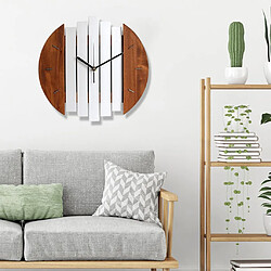 horloges murales en bois pour la décoration du salon pas cher