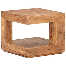 vidaXL Table basse 45x45x40 cm Bois d'acacia massif