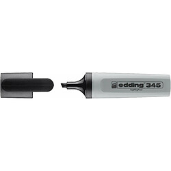 edding 345 surligneurs - gris - 1 stylo - Pointe biseautée 2-5 mm - parfait pour des marquages et des surlignages lumineux de textes et notes