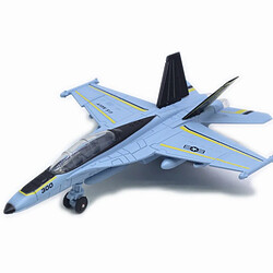 Acheter Diecast Pull Back LED Light & Sound USA F / A-18 Strike Fighter Sky Blue