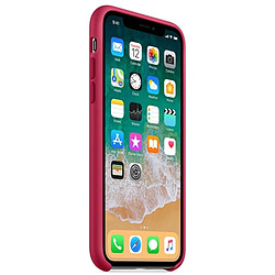 Avis Wewoo Coque Magenta pour iPhone X Couleur Pure Silicone Liquide + PC Dropproof Étui de Protection Arrière