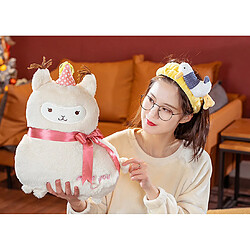 Avis Universal 40 cm Poupée Mademoiselle Alpaga à poils longs Poupée animale mignonne Peluche douce Oreiller bébé Compagnon de sommeil Cadeau Home Deco | Oreiller de luxe.