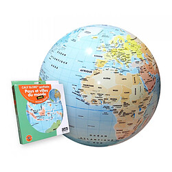 Caly Globe gonflable 50 cm - Pays et villes du monde - Caly Sarl