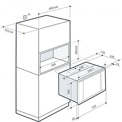 Micro-ondes encastrable 26l 900w noir - dme7121a - DE DIETRICH