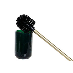 Brosse de salle de wc DKD Home Decor Gris Vert Résine (9 x 9 x 37 cm) (2 Unités)