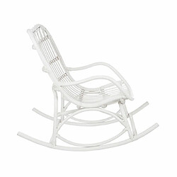 Acheter Mes Fauteuil à basucle 110x70x97 cm en rotin blanc