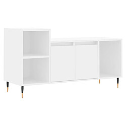 Maison Chic Meuble TV scandinave - Banc TV pour salon Blanc 100x35x55 cm Bois d'ingénierie -MN91584